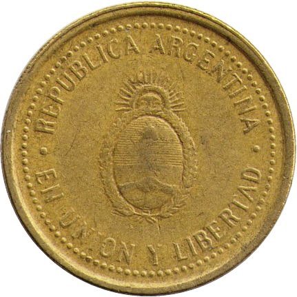 Аргентина 10 сентаво 1993 год