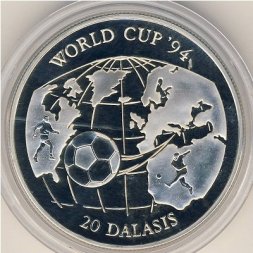 Гамбия 20 даласи 1994 год
