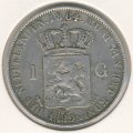 Нидерланды 1 гульден 1864 год