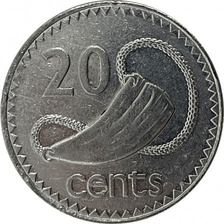 Фиджи 20 центов 1998 год