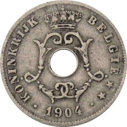 Бельгия 10 сантимов 1904 год BELGIE