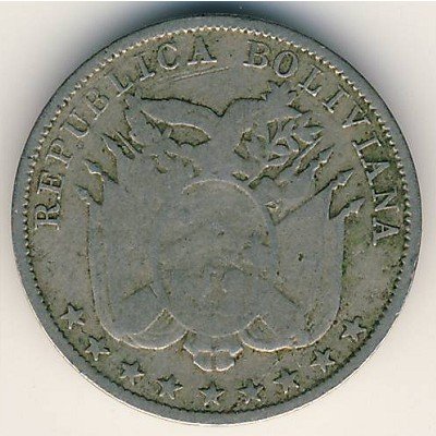 Боливия 5 сентаво 1892 год