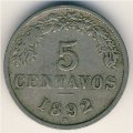 Боливия 5 сентаво 1892 год
