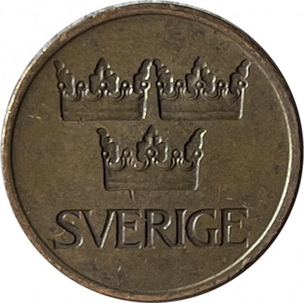 Швеция 5 эре 1972 год - Король Густав VI Адольф