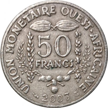 Западная Африка 50 франков 2003 год