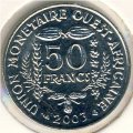 Западная Африка 50 франков 2003 год