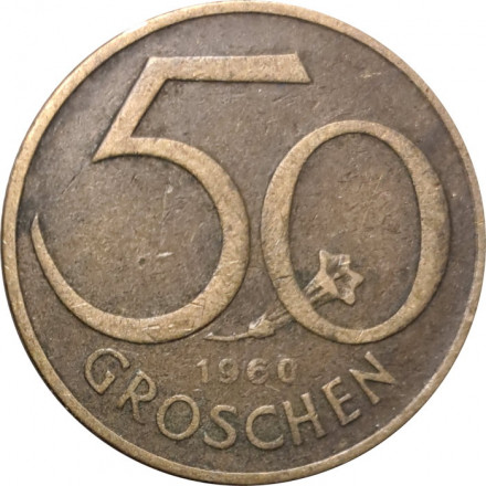 Австрия 50 грошей 1960 год