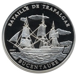 Кот-д’Ивуар 1000 франков КФА 2007 год - Парусник «Bucentaure»