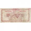 Канада 10 центов 1976 год - Канадский купон на шины. Олимпийские игры 1976 года - F