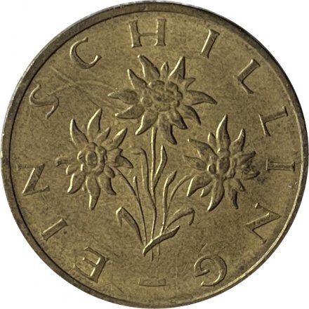 Австрия 1 шиллинг 1991 год