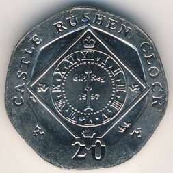 Остров Мэн 20 пенсов 2010 год