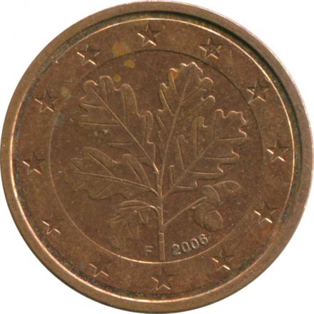 Германия 2 евроцента 2006 год (F)