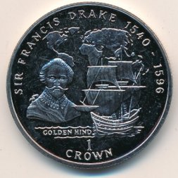 Остров Мэн 1 крона 1996 год