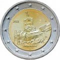 Германия 2 евро 2022 год - Тюрингия, Замок Вартбург (J)