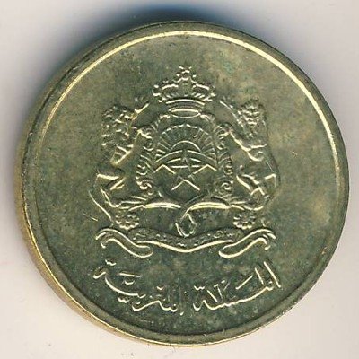 Марокко 5 сантимов 2002 год