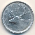 Канада 25 центов 1955 год