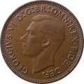 Великобритания 1/2 пенни 1951 год