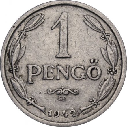 Венгрия 1 пенгё 1942 год