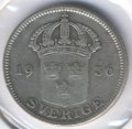 Швеция 50 эре 1936 год