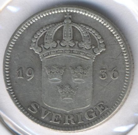 Швеция 50 эре 1936 год