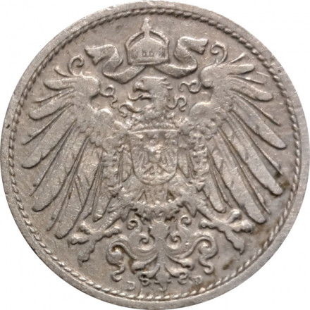 Германия 10 пфеннигов 1906 год (D)