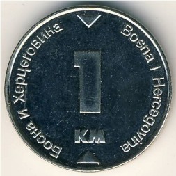 Монета Босния и Герцеговина 1 конвертируемая марка 2000 год