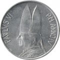Ватикан 5 лир 1966 год - Папа Павел VI
