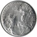 Ватикан 5 лир 1966 год - Папа Павел VI