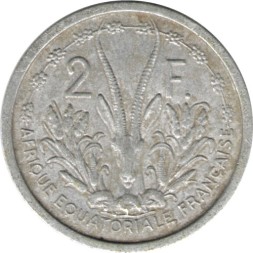 Французская Западная Африка 2 франка 1948 год