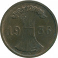 Веймарская республика 2 рейхспфеннига 1936 год (D)