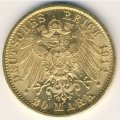 Пруссия 20 марок 1914 год
