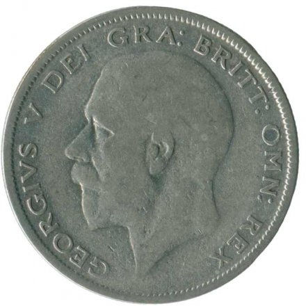 Великобритания 1/2 кроны 1928 год