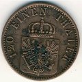 Пруссия 3 пфеннинга 1870 год