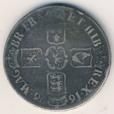 Великобритания 1 крона 1696 год