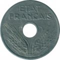 Франция 20 сантимов 1941 год (номинал - &quot;20&quot;)