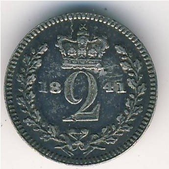 Великобритания 2 пенса 1841 год