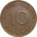ФРГ 10 пфеннигов 1979 год - D