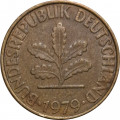 ФРГ 10 пфеннигов 1979 год - D