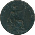 Великобритания 1 фартинг 1912 год