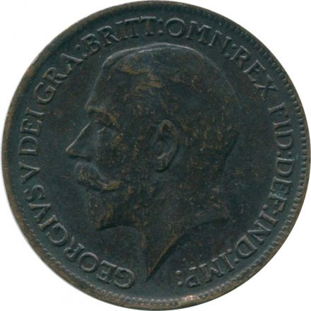Великобритания 1 фартинг 1912 год