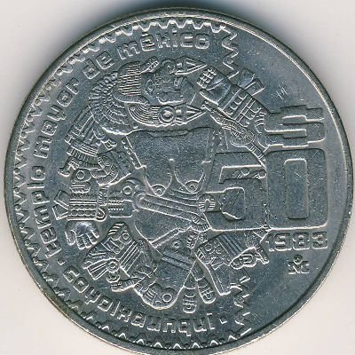 Мексика 50 песо 1983 год