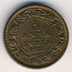 Британская Индия 1/12 анны 1935 год