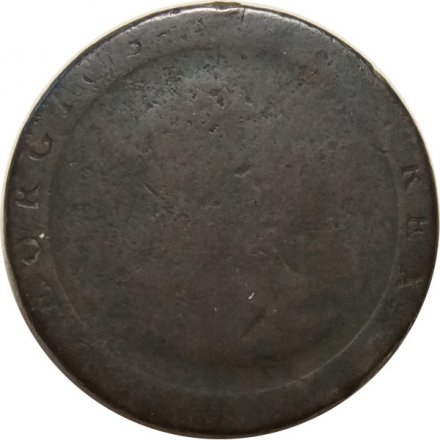 Великобритания 1 пенни 1797 год Георг III