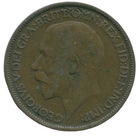 Великобритания 1/2 пенни 1911 год