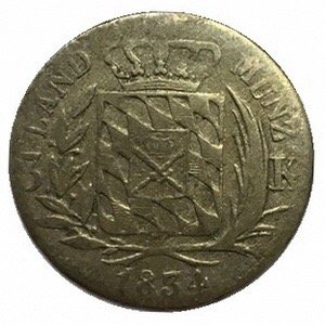 Бавария 3 крейцера 1834 год