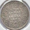 Индия 2 анны 1862 год