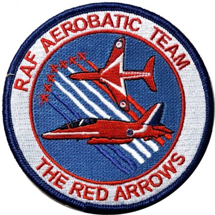 Шеврон Raf aerobatic team the Red Arrows (Красные стрелы). ВВС Великобритании (тип 1)