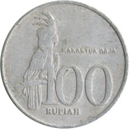 Индонезия 100 рупий 2002 год - Какаду