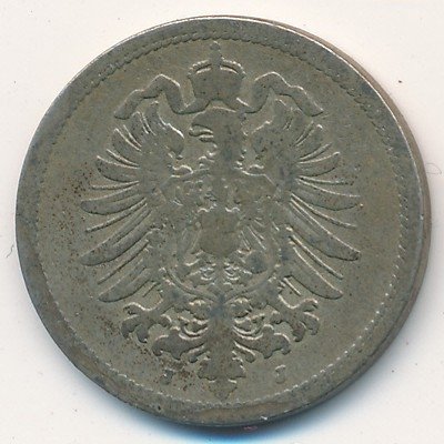 Германия 10 пфеннигов 1889 год (J)