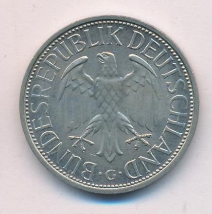 ФРГ 1 марка 1971 год (G)
